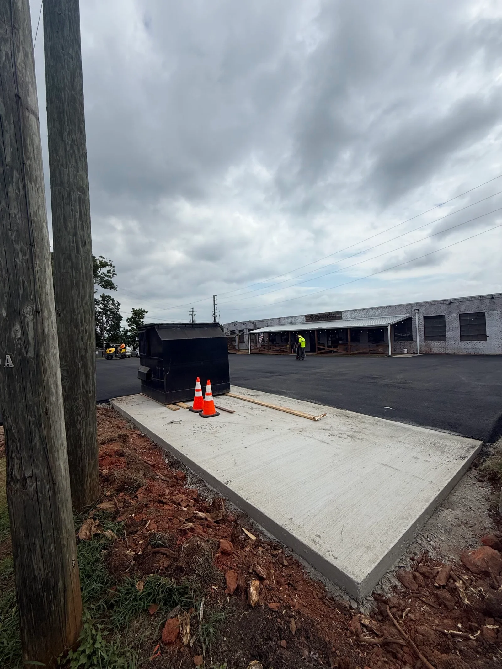 Concrete Parking Lot & Dumpster Pad 3